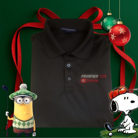 Like New Men's Charcoal Polo Golf Shirt Large - Picture 5 of 5